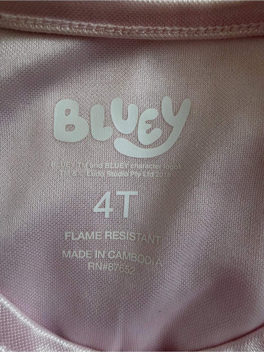 Girls' Pink Character Flutter-Sleeve Nightgown Size 4T - Picture 11 of 12